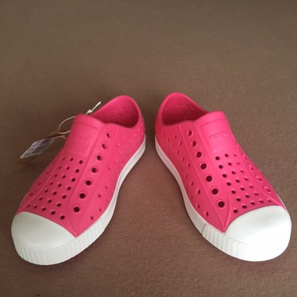 Native Jefferson Girls Vegan Child Hollywood Pink Kid's Clog New, Size 3, 4 - Picture 2 of 8